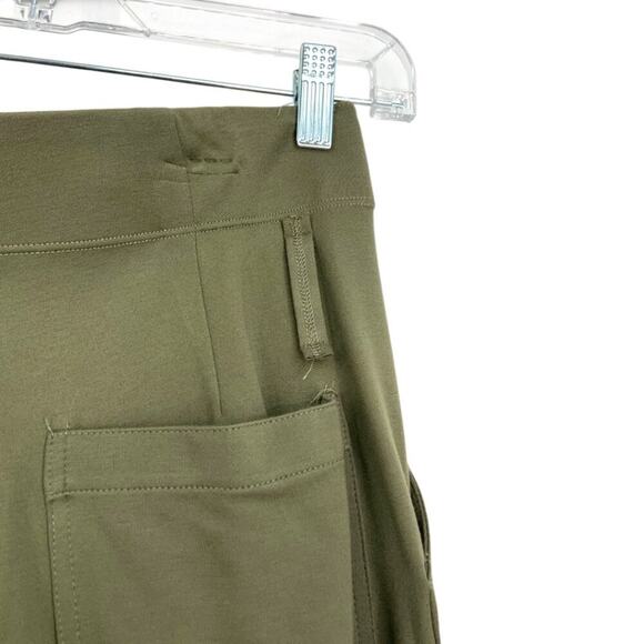 Max Studio Ponte Ankle Crop Utility Pants In Loden Size XS NWT $45 MSRP - Picture 7 of 8